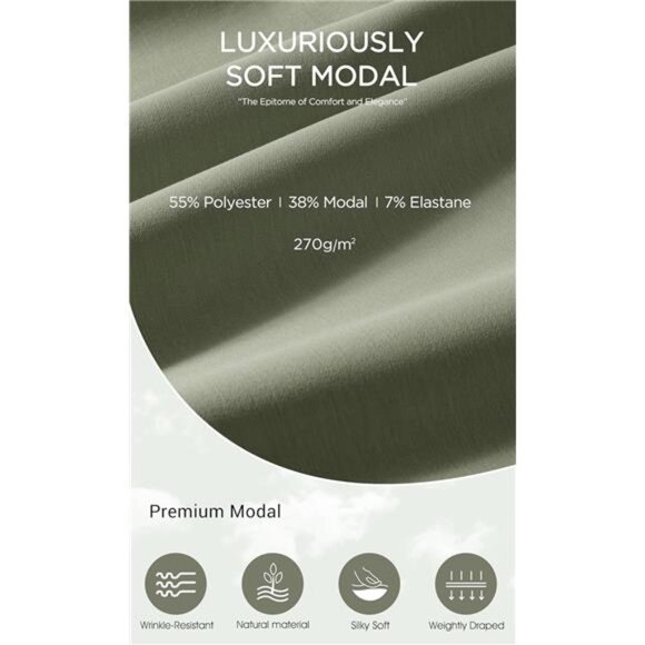 Soft Maxi Skirt, Casual Long Pencil Skirts Green - Picture 5 of 5